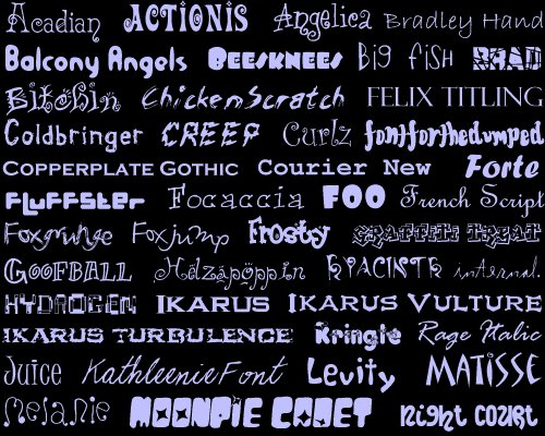 FONTS